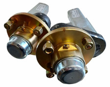 TRAILER SUSPENSION UNITS 350KG WITH HUBS 4" PCD GALVANIZED 