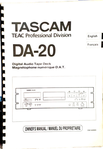 Tascam da20 and da20mkii - da20,