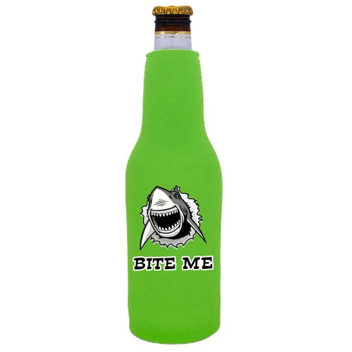 Bite beer bottle coolie - me,