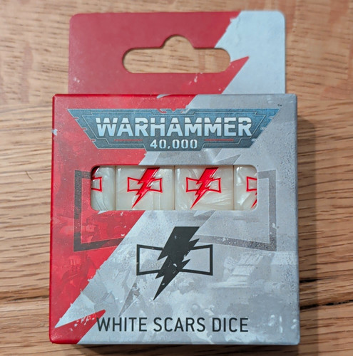 Warhammer 40k white scars dice - warhammer,