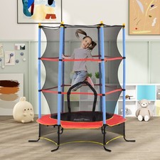 Kids Trampoline w/Enclosure