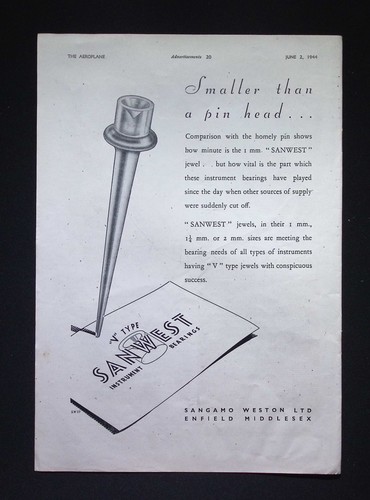 Original 1944 advert - advert, sangamo