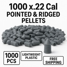 1000* Plastic Pointed Ridged