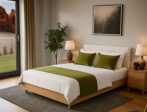 Plush velvet bed - bed, runner