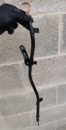 Engine oil dipstick guide tube - engine,