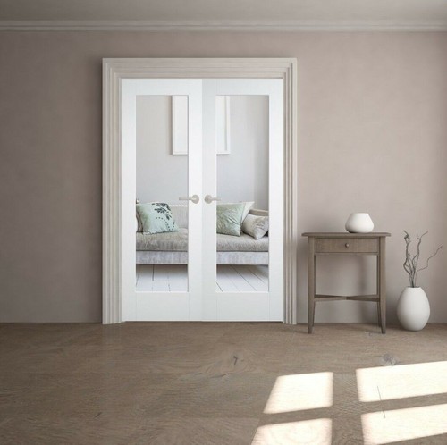 Internal french doors white - doors,