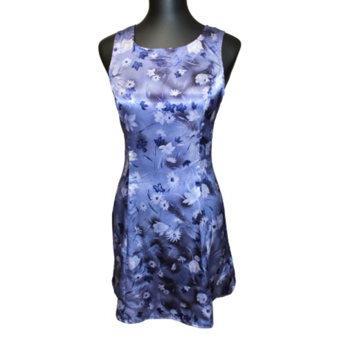 Vintage blue purple floral - vintage,