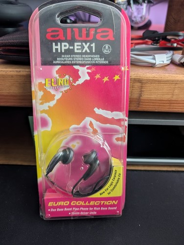 Aiwa ex1 stereo earphones - hp-ex1,