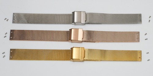 14mm steel fine mesh watch - steel,