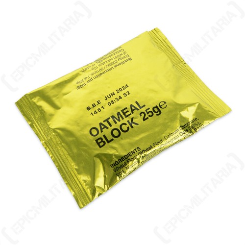 British army 25gm oatmeal - british,