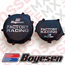 YAMAHA YZ250 BOYESEN CLUTCH & IGNITION COVERS BLACK 1999-2025 SC-32AB CC-32AB