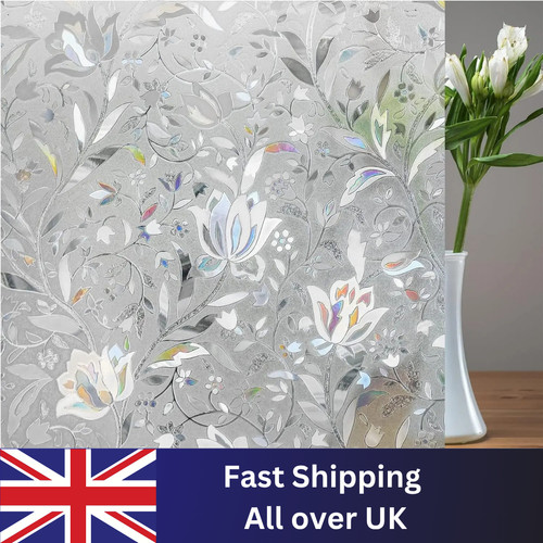 Rainbow frosted window film - window,
