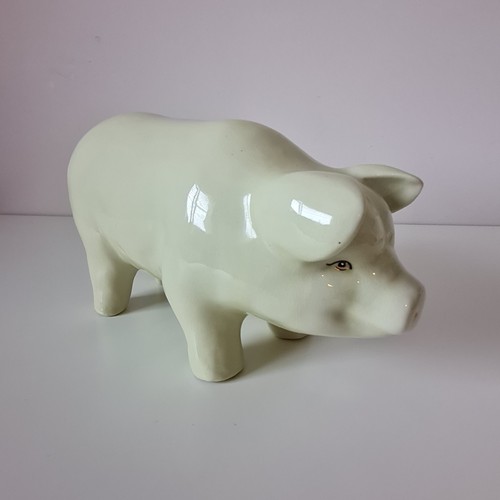 Large vintage ceramic pig - large, pig.