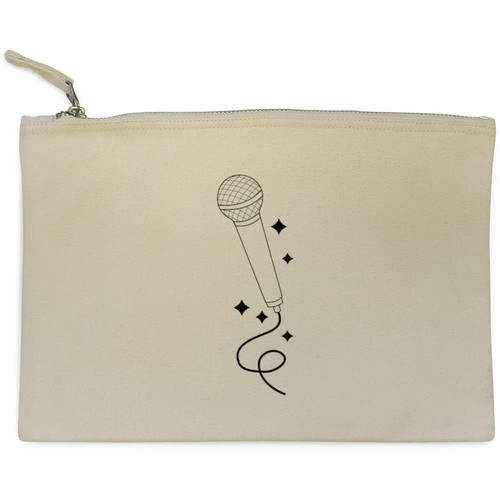 Microphone with glitter - 'microphone, glitter'
