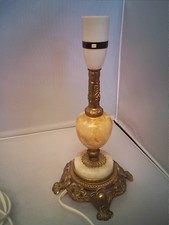 Vintage  Onyx & Brass Bedside