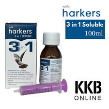 Harkers Pigeon Treatments for Canker Coccidiosis Parasites Worms Trichinosis