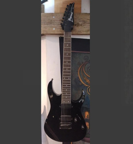 Ibanez rg7321 black 7 string - ibanez,