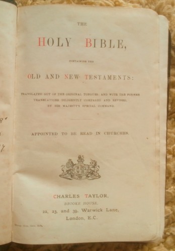 Holy bible old and new - bible,