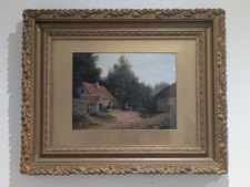 Antique Victorian Oil Painting