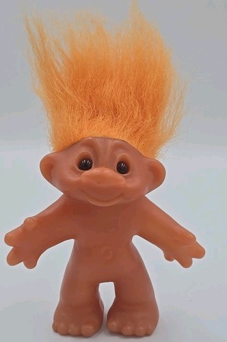 Vintage dam troll doll - doll, orange