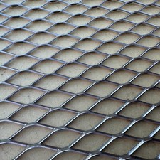 Expanded Metal. 38mm x 14mm x 1.20mm RAISED MILD STEEL - 300mm x 300mm