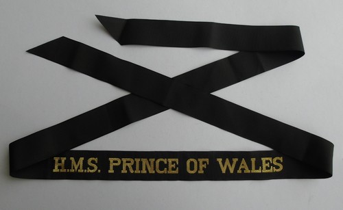 Hms prince wales cap - of, tally