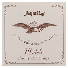 BANJO UKULELE - BANJOLELE STRINGS AQUILA GENUINE GUT SET SOPRANO GCEA HIGH G 43U