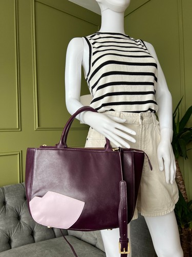 Lulu guinness handbag - handbag, puprle