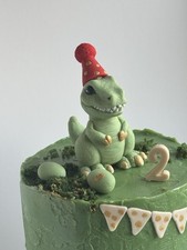 Edible dinosaur cake topper , dino cake topper , dinosaur birthday cake topper