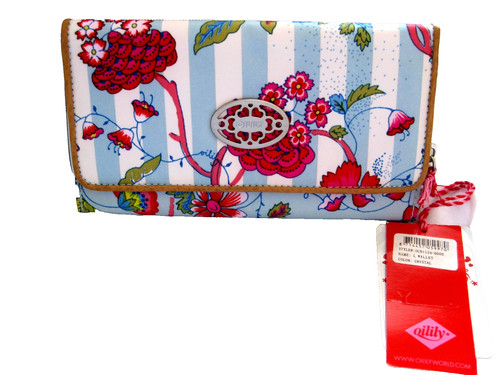 Oilily purse blue pink - , floral