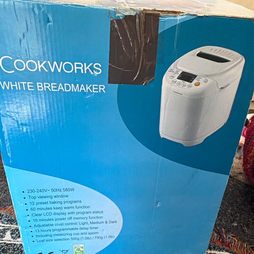 Cookworks white bread machine - cookworks,