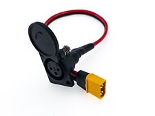 Stealth bomber charging port XLR-3 with XT60 plug - direct replacement parts