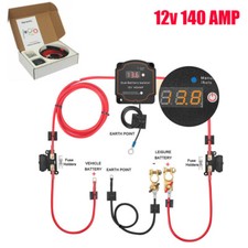 3M/5M/7M LED Split Charge Relay Starter Battery Charger to Leisure Battery 12V