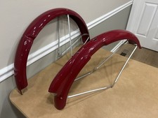Pre War Original Schwinn Autocycle Fenders with Train Light and Reflector