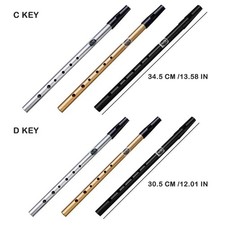 6 Hole Flute C/D Key Irish Whistle Ireland Tin Penny Whistle Flute Instrument