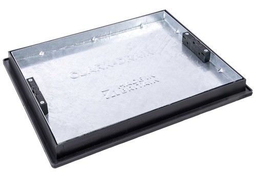 Galvanised recessed manhole - galvanised,