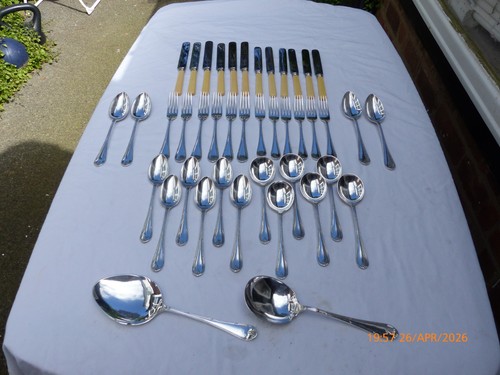 Piece silver plate mappin - 42, &