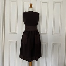diane von furstenberg Chocolate Brown Dress Size UK.6