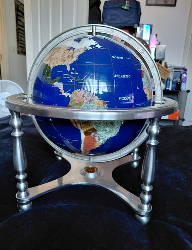 World globe blue lapis - 20", &