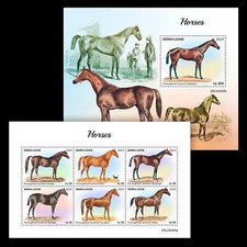 Horses MNH Stamps 2023 Sierra