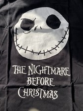 Disney Nightmare Before Christmas T-Shirt Black Med Jack Skellington