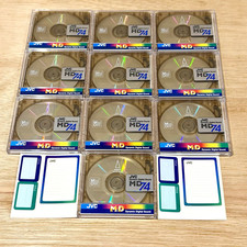 10x JVC 74 Min Minidiscs ~