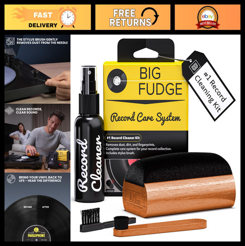 Vinyl record cleaning - 4-in-1,