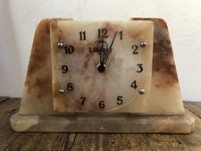 TEMCO LIBERTY MARBLE ELECTRIC MANTEL CLOCK - WORKING