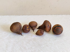 Vintage Handcrafted Wooden Spinning Kids Toy 6 Pcs Decorative Kids Props W-266