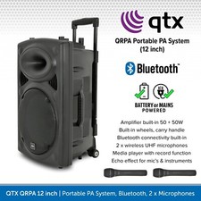 QTX QR12PABT 12” Portable PA