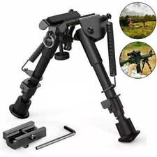 6-9" Adjustable Spring Swivel Bipod Adapter For Hunting Shooting Air Rifle Mount