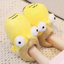Homer Simpson 3D Novelty Slippers – UK Sizes 2-8, Funny Head Shaped Gift