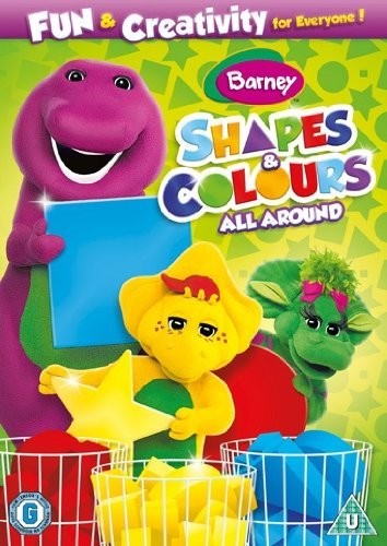 Barney shapes and colours - and, all