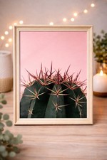 Modern Framed Cactus Print –